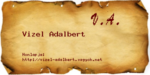Vizel Adalbert névjegykártya